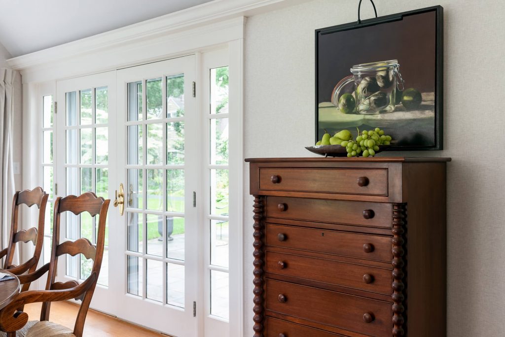 detail from Crisp Casual Interior Design Project by Gale Michaud Interiors