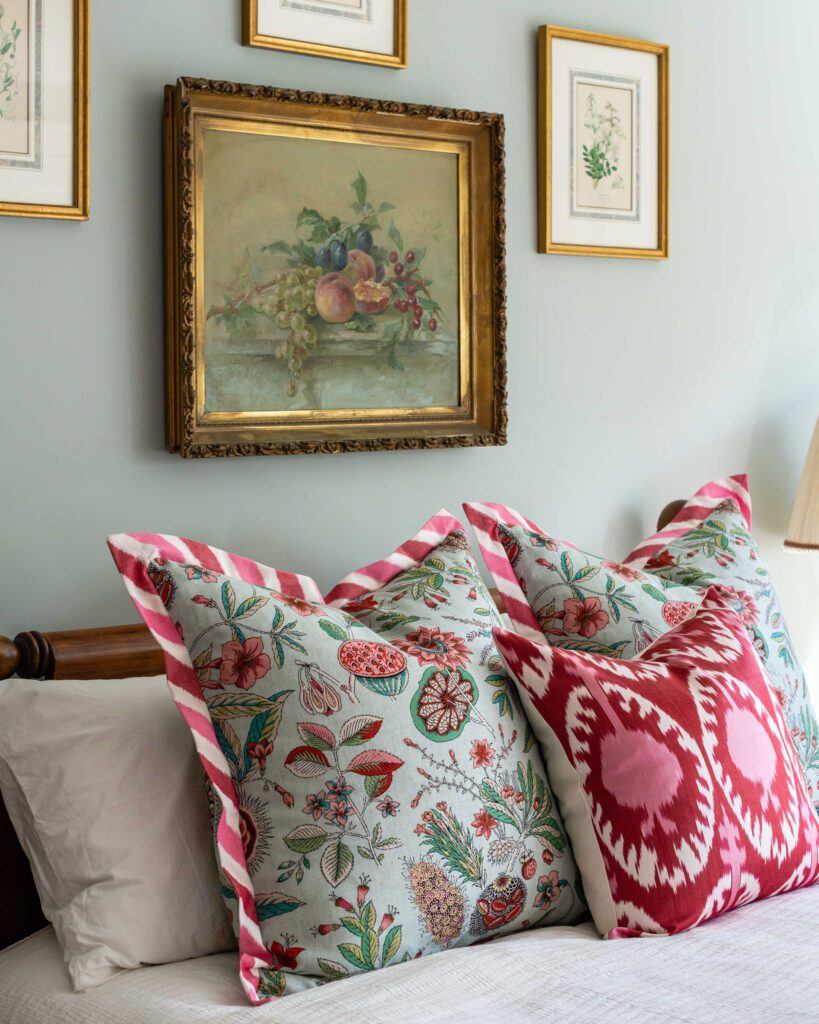 Gale Michaud Interiors - interior design project "Everwind" custom pillows