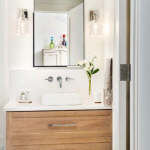 Gale Michaud Interiors - interior design project "Everwind" powder room design