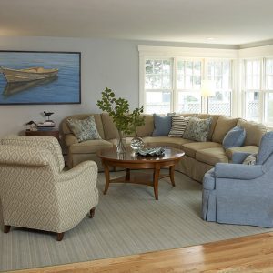 Gale Michaud Interiors - Cape Cod interior design project - living room