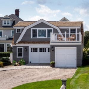 Cottage interior design and exterior design project by Gale Michaud Interiors