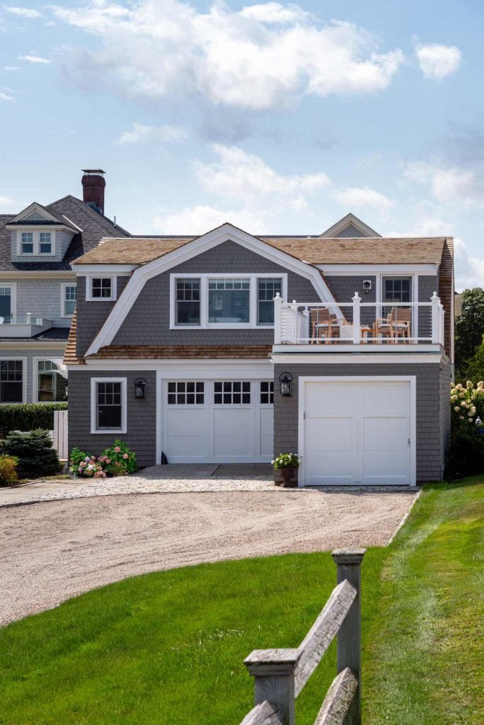 Cottage interior design and exterior design project by Gale Michaud Interiors
