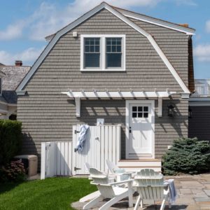 Cottage interior design and exterior design project by Gale Michaud Interiors