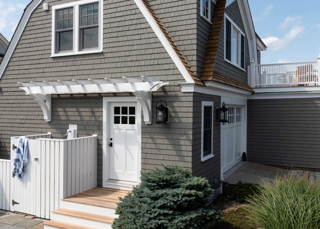 Cottage interior design and exterior design project by Gale Michaud Interiors